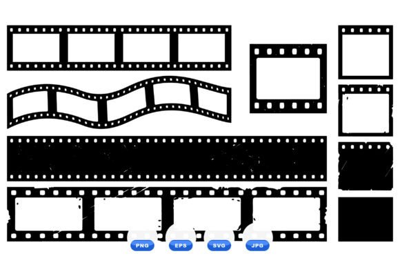 Download Vintage Film Strip Clipart Pack - Vintage Collection