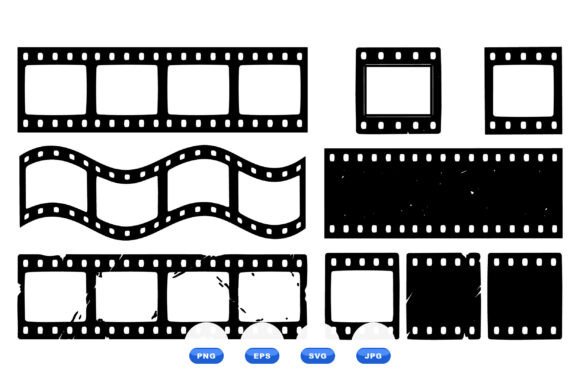 Download Vintage Film Strip Clipart Set - Vintage Collection