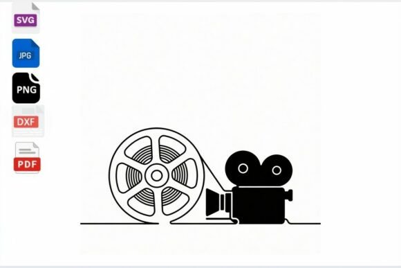 Download Vintage Film Camera Reel SVG Clipart - Vintage Collection