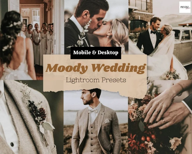 Download Moody Wedding Desktop &amp; Mobile Lightroom - Premium Bundle