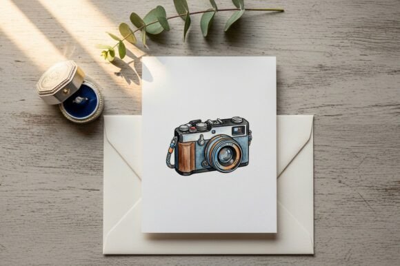 Download Vintage Film Camera with Leather Case - Vintage Collection