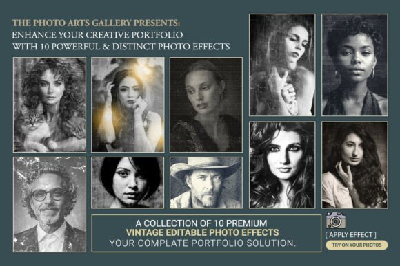 Download Vintage Portrait Grungy Photo Effect - Vintage Collection
